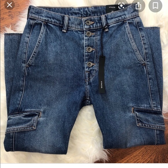 Vince Button Fly Crop Cargo Pant - Picture 3 of 6